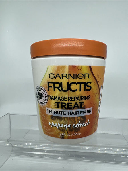 Garnier Strengthening Treat 1 Minute Hair Mask Banana Extract Condition 13.5 oz