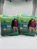 (2) Depend Fit-Flex Underwear Women XL Maximum Absorbency 45-64” 20W XLarge 15ct