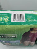 (2) Depend Fit-Flex Underwear Women XL Maximum Absorbency 45-64” 20W XLarge 15ct