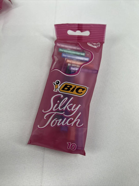 BIC 2 Blade Silky Touch Disposable Razor Pack 10 Count COMBINE SHIPPING & SAVE