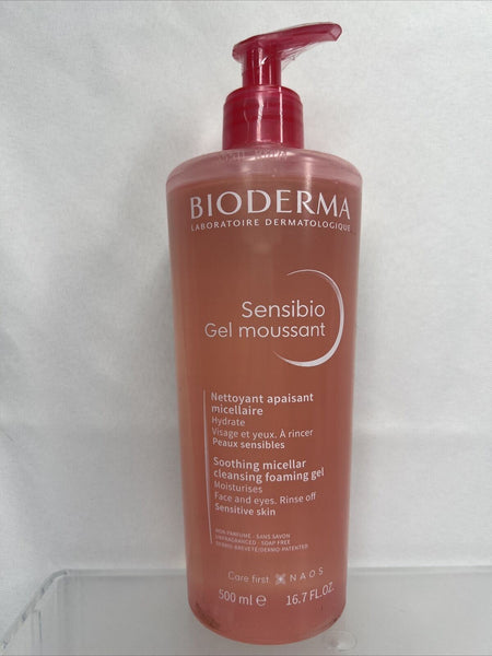 Bioderma Sensibio Gel Moussant Foaming Micellar Gel Facial Cleanser 16.7 oz.