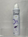 Dove 0% Aluminum Deodorant Spray Lavender & Vanilla  4OZ