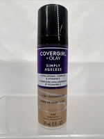 Warm Beige 245  CoverGirl + Olay Simply Ageless 3-in-1 Foundation 1oz