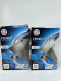 (2) GE reveal LED  Indoor Floodlight Dimmable Light Bulb 65w 10w 650 Lumens