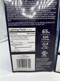 (2) GE reveal LED  Indoor Floodlight Dimmable Light Bulb 65w 10w 650 Lumens