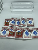(10) New Sealed Deck of Bicycle Standard Face Poker Playing Cards RED