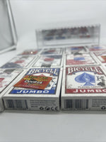 (12) Bicycle Jumbo Faces Playing Cards 6 Red 6 Blue Decks Poker Games