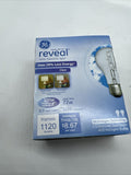 GE 62618 HD+Light A19 Reveal Light Bulbs 100W Halogen Tech 2 Bulbs COMBINE SHIP