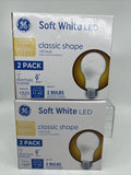 (2) GE Lighting A19 LED E26 Medium 100w replacement 1520 lumens Soft White 2 pk