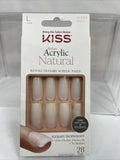 LONG Kiss Natural Glue On Nails Salon Acrylic SN01 Paint Or Natural 28 86583