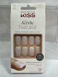 Medium Kiss Natural Glue On Nails Salon Acrylic KSAN02 67898 Paint Or Natural 28