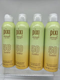 (4) Pixi Makeup Mist Sunscreen Suntreats SPF 50 Sun Lotion 6oz 12/25