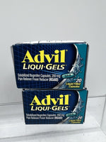 (2) Advil Liqui-Gels Pain - 200 MG 20 Liquid Filled Capsules 5/25