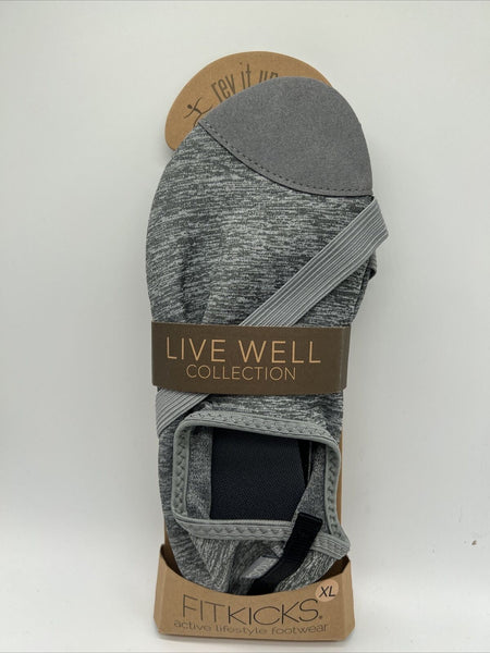 X-Large Fitkicks Women Active Lifestyle Footwear GREY FLEX Yoga Water Sport XL