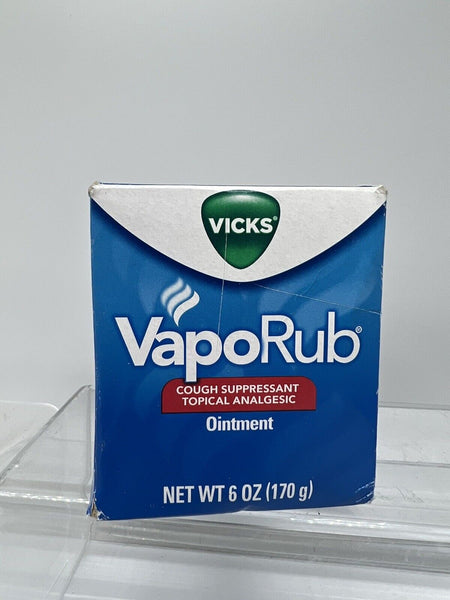 Vicks VapoRub Original Cough Suppressant Topical Analgesic  Large ! 6 oz 2/26