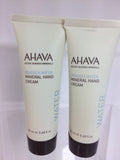 (2) AHAVA Dead Sea Water Mineral Hand Creme .68oz Deluxe Travel Size Mini