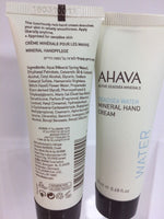 (2) AHAVA Dead Sea Water Mineral Hand Creme .68oz Deluxe Travel Size Mini