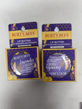 (2) Burt's Bees Lavender Honey 100% Lip Butter Tin Balm COMBINE SHIP