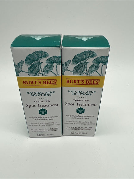 (2) Burt's Bees Targeted Blemishes Spot Treatment Solution Fluid COMBINE SHIP