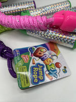 (1) JA-RU Basix Jump Rope Kids Fun Activity Rope AST Color Pink Green Purple