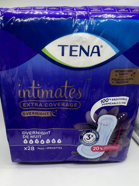 TENA Incontinence Intimate Pads Overnight 28 Pads Level 7 Max Heavy COMBINE SHIP