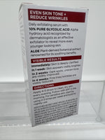 (2) L'Oreal Revitalift Derm Intensives 10% Pure Glycolic Acid Serum Free .5oz 1o