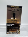 L'Oreal Paris Age Perfect Cell Wrinkle￼ Renewal Midnight Serum .5oz Travel