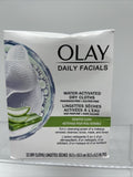 OLAY Daily Facials Sensitive Clean Water-Activated Dry Cloths 33ct SEALED