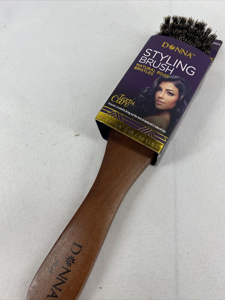 Donna styling Brush Natural Boar Bristles #924 Smooth Style & Shine fresh