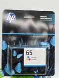 HP 65 Tri-color Original Ink Cartridge  N9K01AN