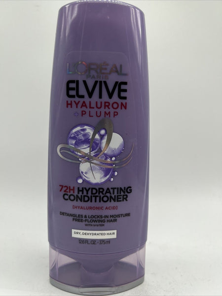 L'Oreal Elvive Hyaluron Plump Hydrating Conditioner Detangler Moisturize 12.6Oz