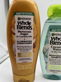 (3) Garnier Whole Blends Coconut Water Vanilla Aloe Shampoo &Conditioner 12oz