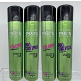 (4) Garnier Fructis Full Control & Volume Anti-Humidity Hairspray Strong Hold 8.