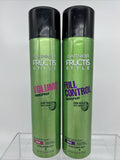 (4) Garnier Fructis Full Control & Volume Anti-Humidity Hairspray Strong Hold 8.