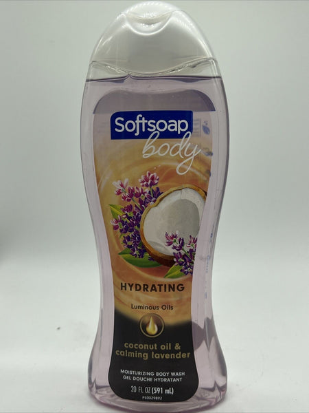 Softsoap Luminous Oils Body Wash, Coconut Oil & Calming Lavender, 20 oz