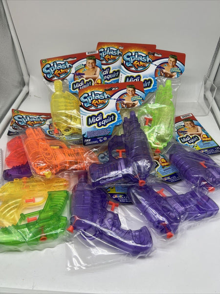 (12) Splash Midi Squirt Big Power Splash Mini Water Gun Toy