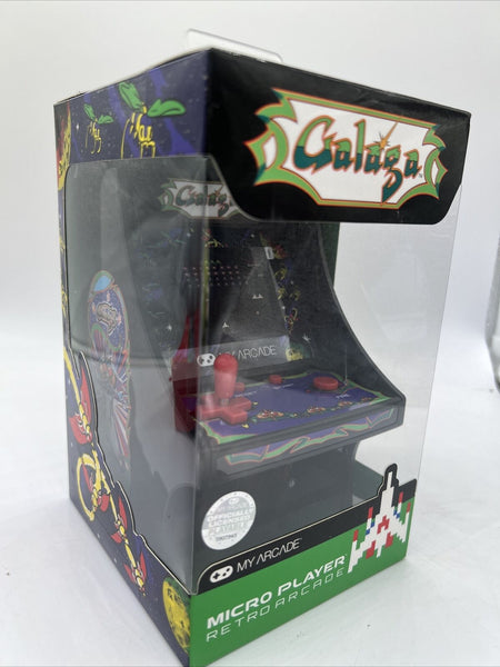 My Arcade Galaga GALAXIAN Micro Player Handheld Retro Video Game 6.75” Collect