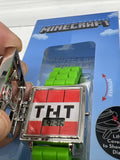 Minecraft Boys Digital Watch Spinner Dial Lift Cover To Show Time Age 6+ Toy