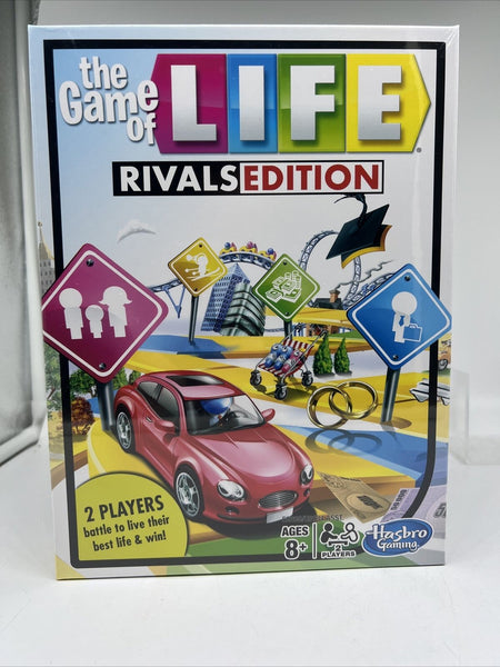 Life Rivals Edition 2 Player Game Hasbro Gaming Board Family New Factory Sealed