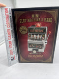 Original Fun Workshop Mini￼ Slot Machine & Bank Battery Light Sounds Jackpot Toy