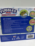 Fubbles Mini Bubble Blower Machine Battery Operated Blue & Green Kid Toy