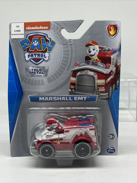 Nickelodeon Marshall EMT Paw Patrol Dino Rescue Die-Cast Vehicle True Metal Car