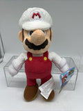 New Super Fire Mario (White) Plush Stuffed Toy 9" Jakks world of Nintendo