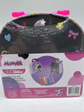 Disney Minnie Mouse On The Go Sidewalk Chalk & Stencil Kit Tin Case No Handle