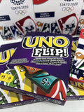 (8) UNO Olympic Games Tokyo 2020 Card Game Uno Flip Bulk Rare Mattel Party Pack
