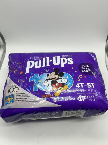 Huggies Pull-Ups Mickey Potty Training Pants Size 6 4T-5T 17 Ct Discrete