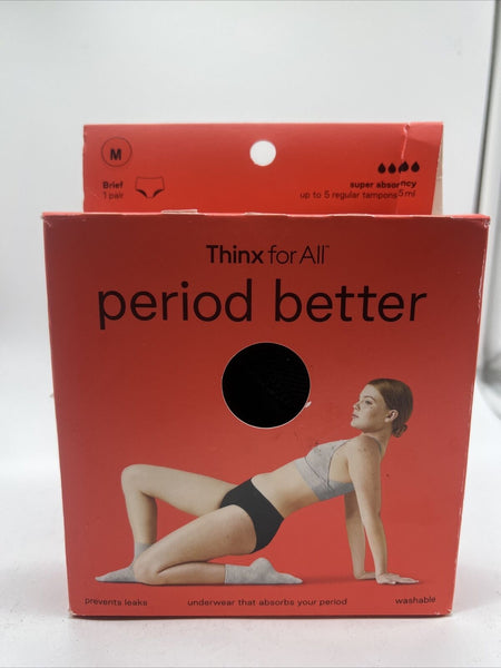 Thinx for All Period Better Super Absorbency Brief Underwear Washable Medium