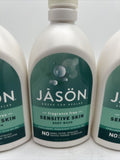 (3) JĀSÖN Fragrance Free Sensitive Body Wash, 16 Fl. oz., Hypoallergenic