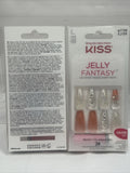 (2) Kiss Jelly Fantasy Pink Translucent Long 28 Nails Iridescent FJ10X 87728