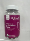 HYLAND'S Naturals Organic Black Elderberry Plus Immune Support 60 Gummies Adults